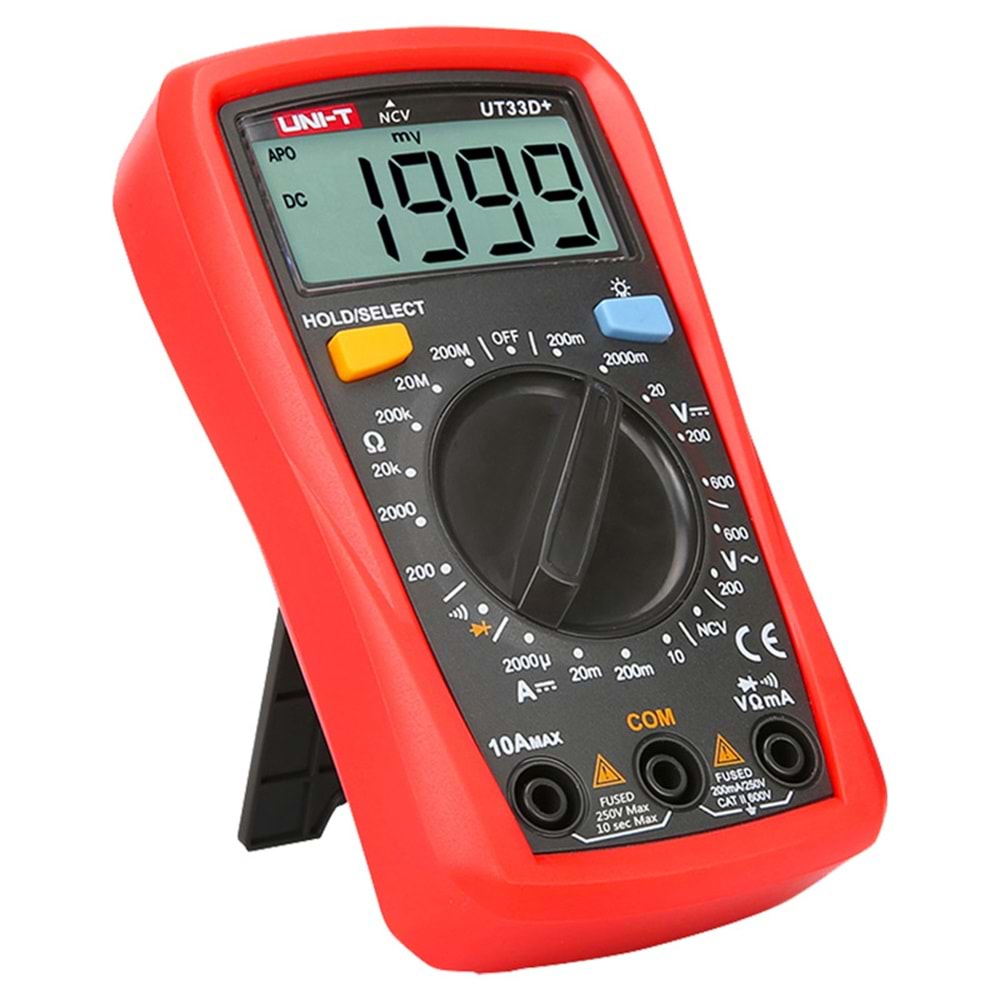 UNI-T UT-33D+ 600V DİJİTAL MULTİMETRE ÖLÇÜ ALETİ