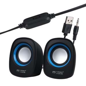 MAGICVOICE D-05A MİNİ 5 WATT 4 OHM MULTİMEDİA 1+1 USB SPEAKER - HOPARLÖR