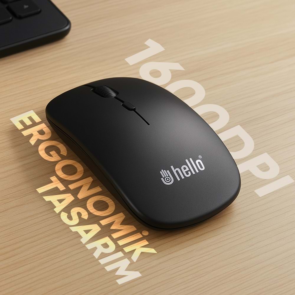 HELLO HL-19092 USB 2.4GHZ 1600DPI KABLOSUZ MOUSE