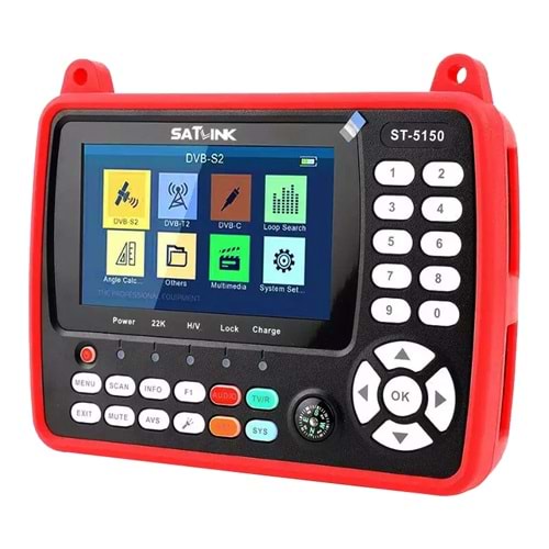 SATLINK ST-5150 FULL HD COMBO DVB-S/S2/C/T/T2 - 4.3'' EKRANLI GÖRÜNTÜLÜ HD UYDU YÖN BULUCU