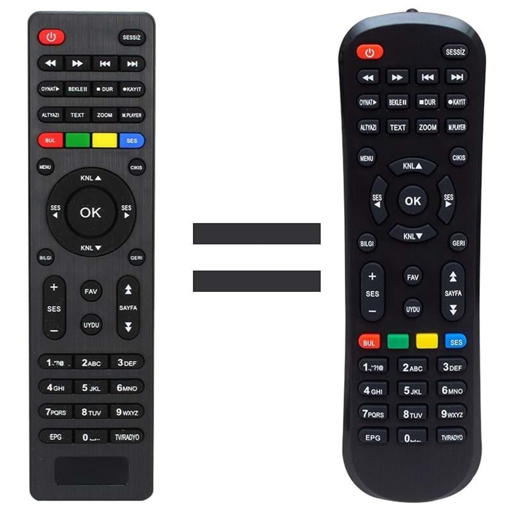 Mersat Vip Full HD Uydu Alıcı Kumandası