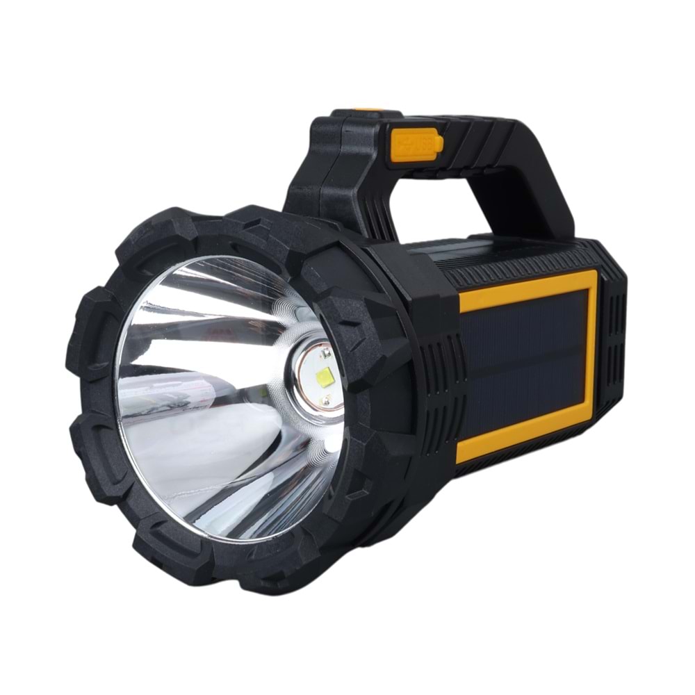POWERMASTER W5190 SOLAR ŞARJLI EL FENERİ UZUN MESAFE IŞILDAK