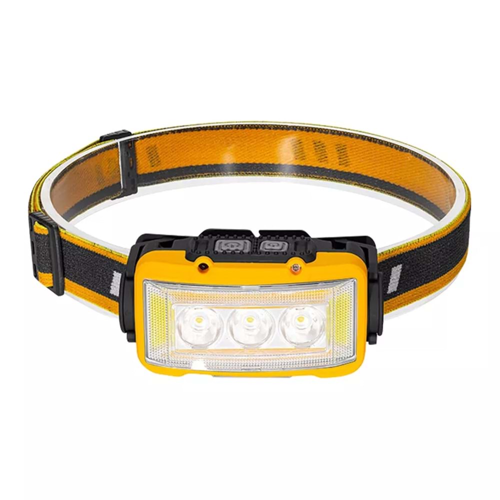 POWERMASTER S03 10W SENSÖRLÜ 11 IŞIK MODLU 24 BEYAZ SMD- 6 KIRMIZI SMD- 1 POWER LEDLİ KAFA LAMBASI