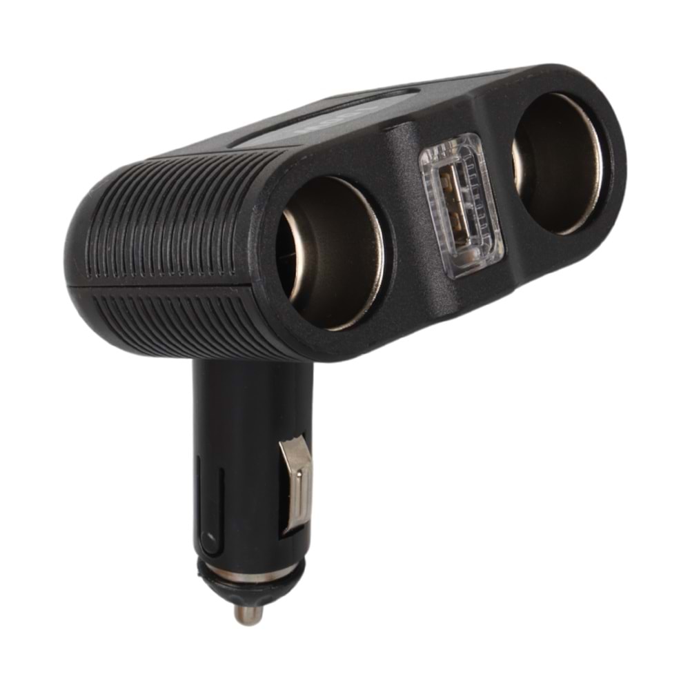 OLESSON 1646 12-24V TEK USB GİRİŞLİ 100W ÇİFTLİ ARAÇ ÇAKMAK ÇOKLAYICI