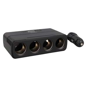 OLESSON 2014 12-24V 4'LÜ TYPE-C + USB'Lİ 120W 80 CM KABLOLU ARAÇ ÇAKMAK ÇOKLAYICI