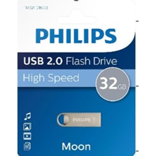 PHILIPS FM32FD160B/00 32GB MOON KLASİK GÜMÜŞ USB 2.0 FLASH BELLEK