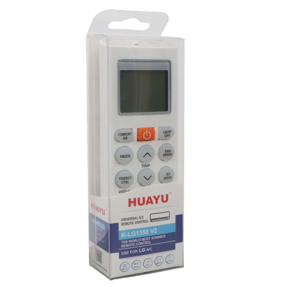 HUAYU KK K-LG1358 V2 LG - BEKO - ARÇELİK A/C AKILLI UNİVERSAL KLİMA KUMANDASI