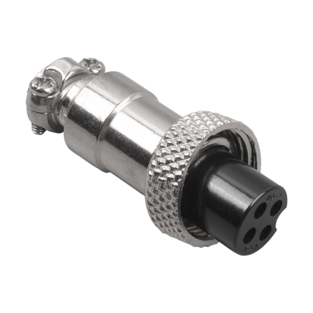 MAGICVOICE MV-29494 4 PİNLİ DİŞİ MİNİ MAYK FİŞ (M12 - 12MM)