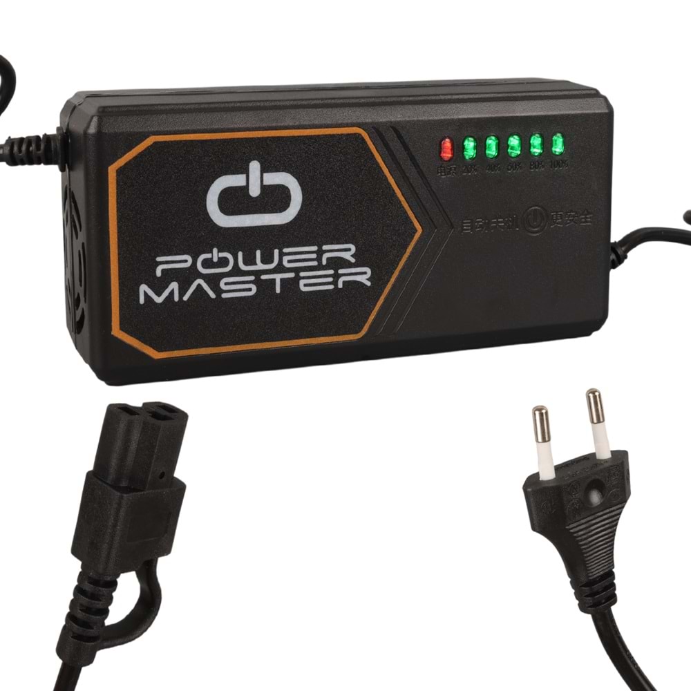 POWERMASTER PM-31801 60 VOLT - 20 AMPER ELEKTRİKLİ BİSİKLET ŞARJ CİHAZI