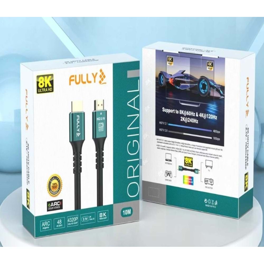 FULLY 506H 8K 10 METRE HDMI KABLO