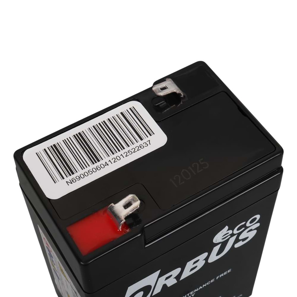 ORBUS 6 VOLT 4 AMPER AKÜ (70 X 48 X 101 MM)