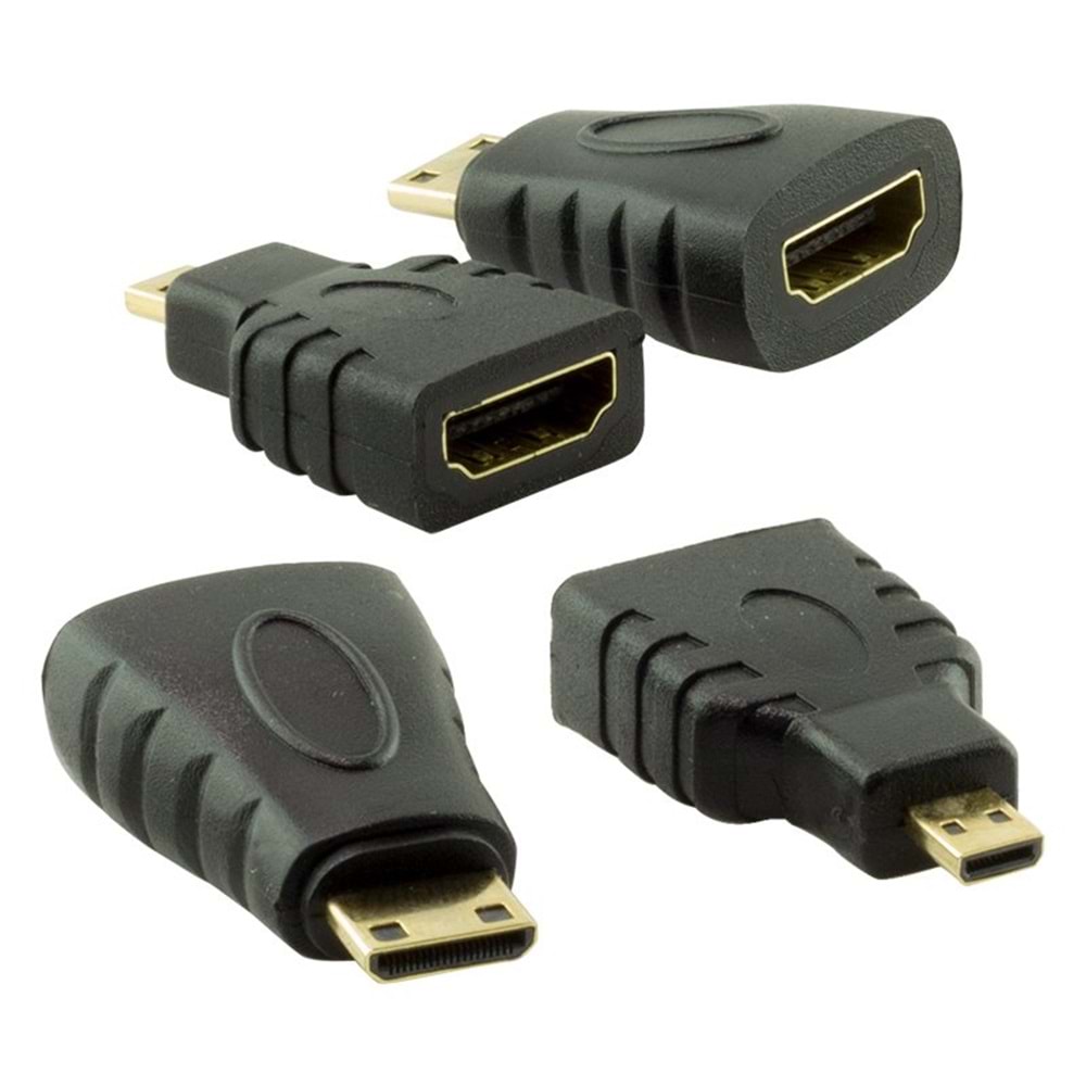 POWERMASTER HDMI KABLO 1.5 METRE 3LÜ SET (MICRO HDMI HDMI*MİNİ HDMI HDMI)