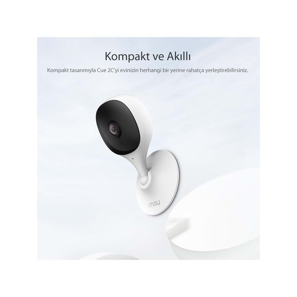 IMOU IPC-C22CP CUE 2C İÇ ORTAM AKILLI WİFİ KAMERA/2MP-GECE GÖRÜŞ-İNSAN ALGILAMA-SD KART-ONVIF-BULUT