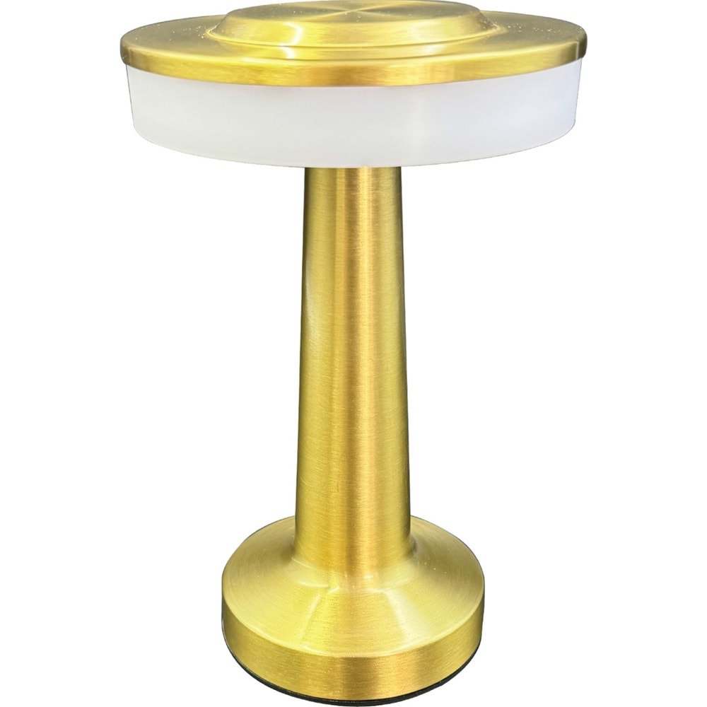 GVN-161-A Dokunmatik Altın Şarjlı Masa Lambası 3 Renk Opsiyonlu