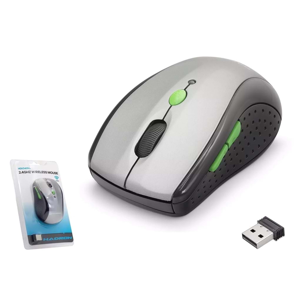 Hadron Hdx3405g Wireless Mouse 800/1600Dpi Gri