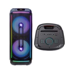 HEPU Hp 941 Taşınabilir 160 W Rms Bluetooth Parti Hoparlörü 2*15 Inc Woofer High Bass