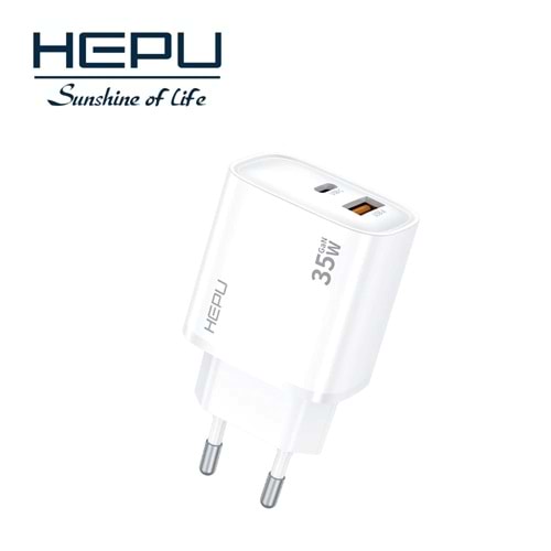 HEPU HP-C30 35W GaN Hızlı Şarj Adaptörü – Type-C Kablo Dahildir