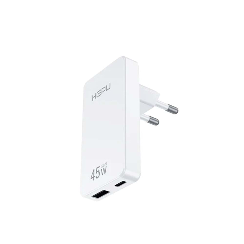 HEPU HP-C35 45W GaN Hızlı Şarj Adaptörü – Type-C Kablo Dahildir