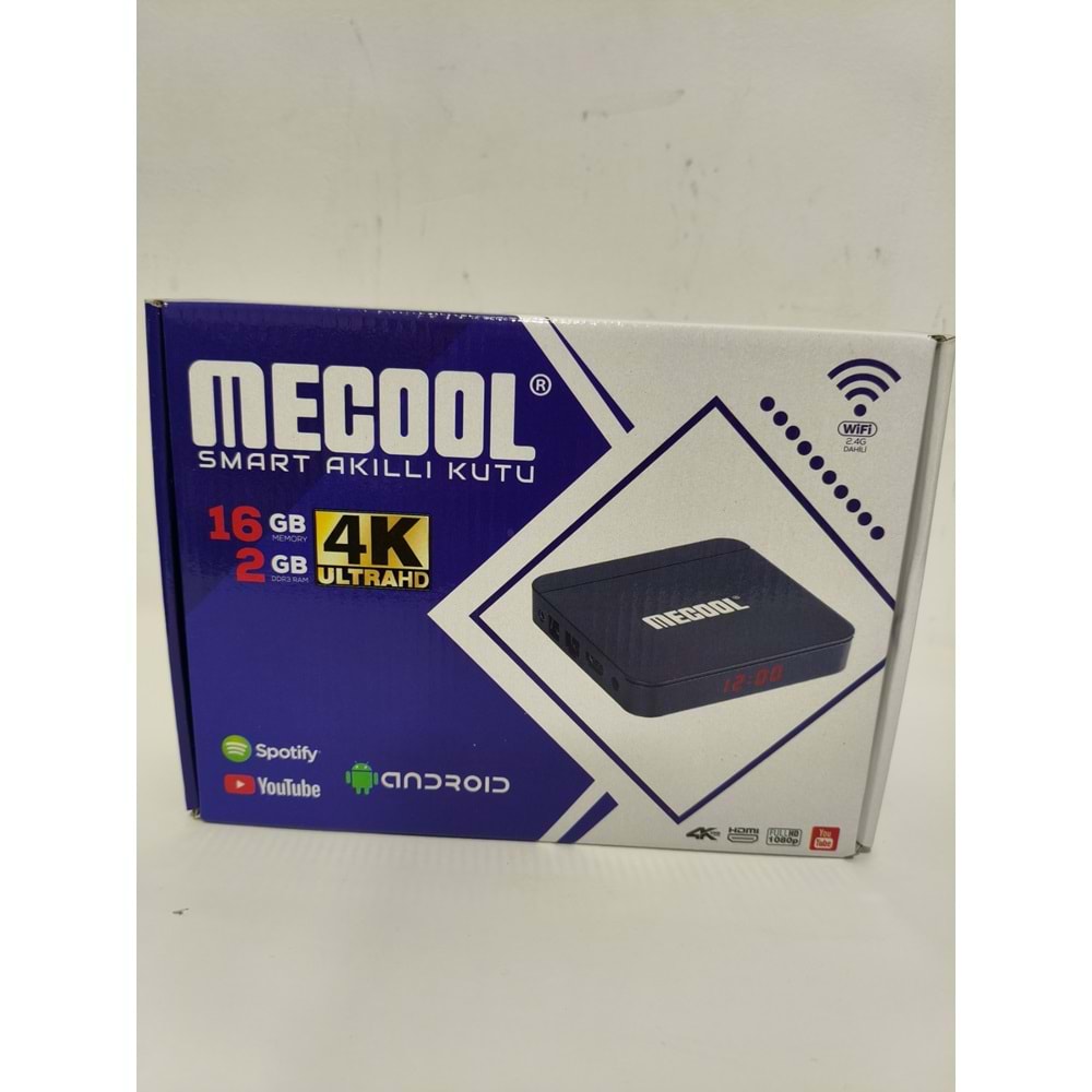 MECOOL S905W 2/16GB 2.4+ 5G BLUETOOTH DESTEKLİ 8K ULTRA HD ANDROID BOX