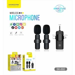 KABLOSUZ YAKA MİKROFONU SK-692