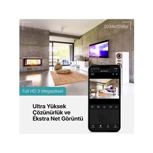 TTEC WİZİ PRO FULL HD 360 DERECE RTAK ÇALIŞTIR WİFİ AKILLI KAMERA