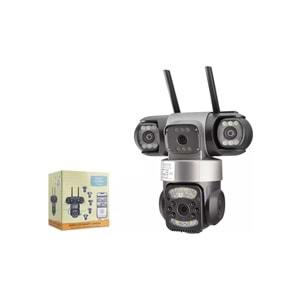 X5-Tech Yt-112Wf Ip Wifi Kamera 2*2Mp Lens V380 Siyah